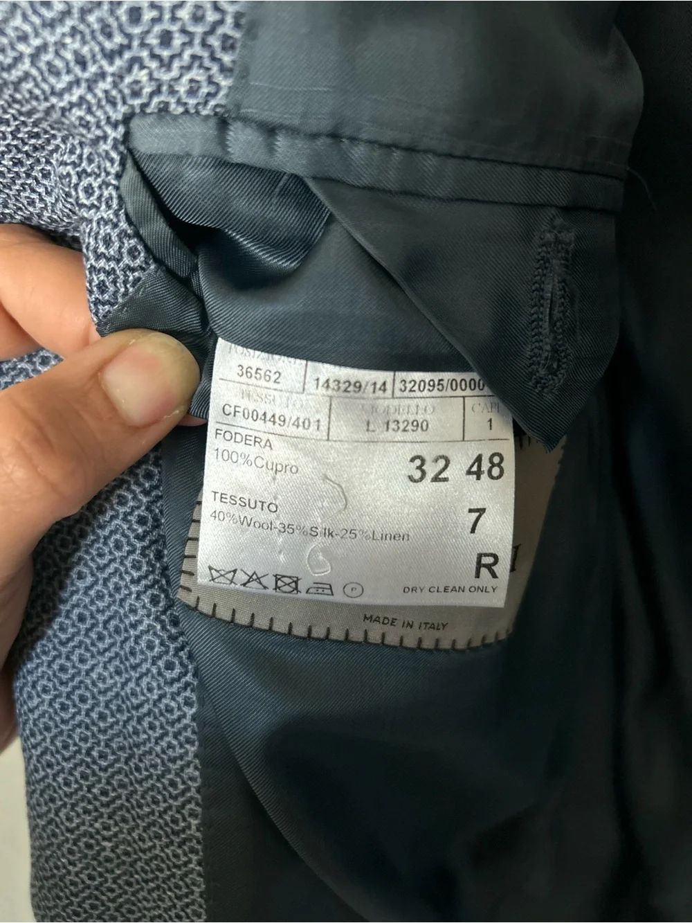 Canali Textured Wool-Blend Sport Coat/ Blazer Made in Italy